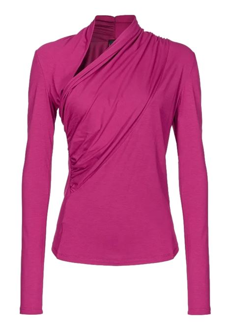 JERSEY SWEATER WITH DRAPE PINKO | sweaters | 102363 A1DEVIB